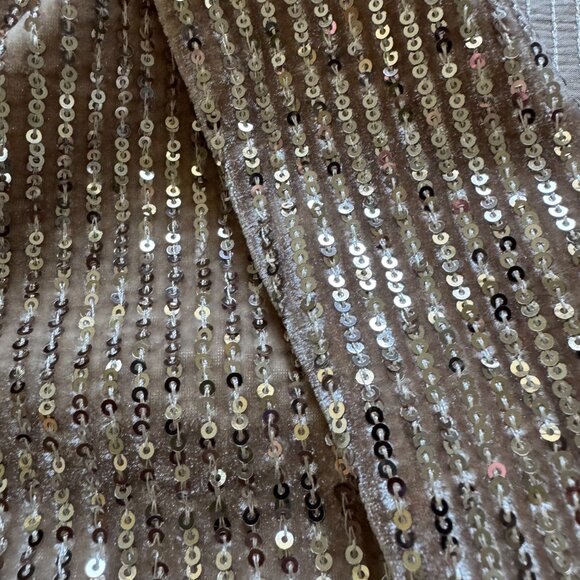 Messini Gold Sequin Blazer 1X Champagne Evening Jacket - Picture 4 of 7